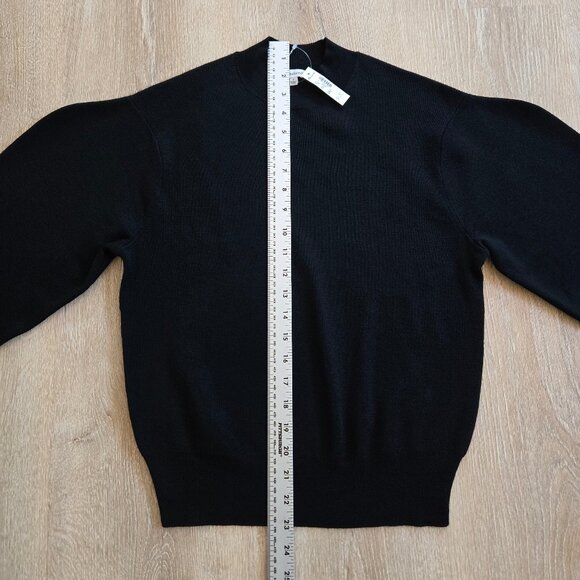 Madewell Merino Wool Ruffle Mockneck Sweater Size Small MSRP $118 New With Tags - Picture 6 of 17